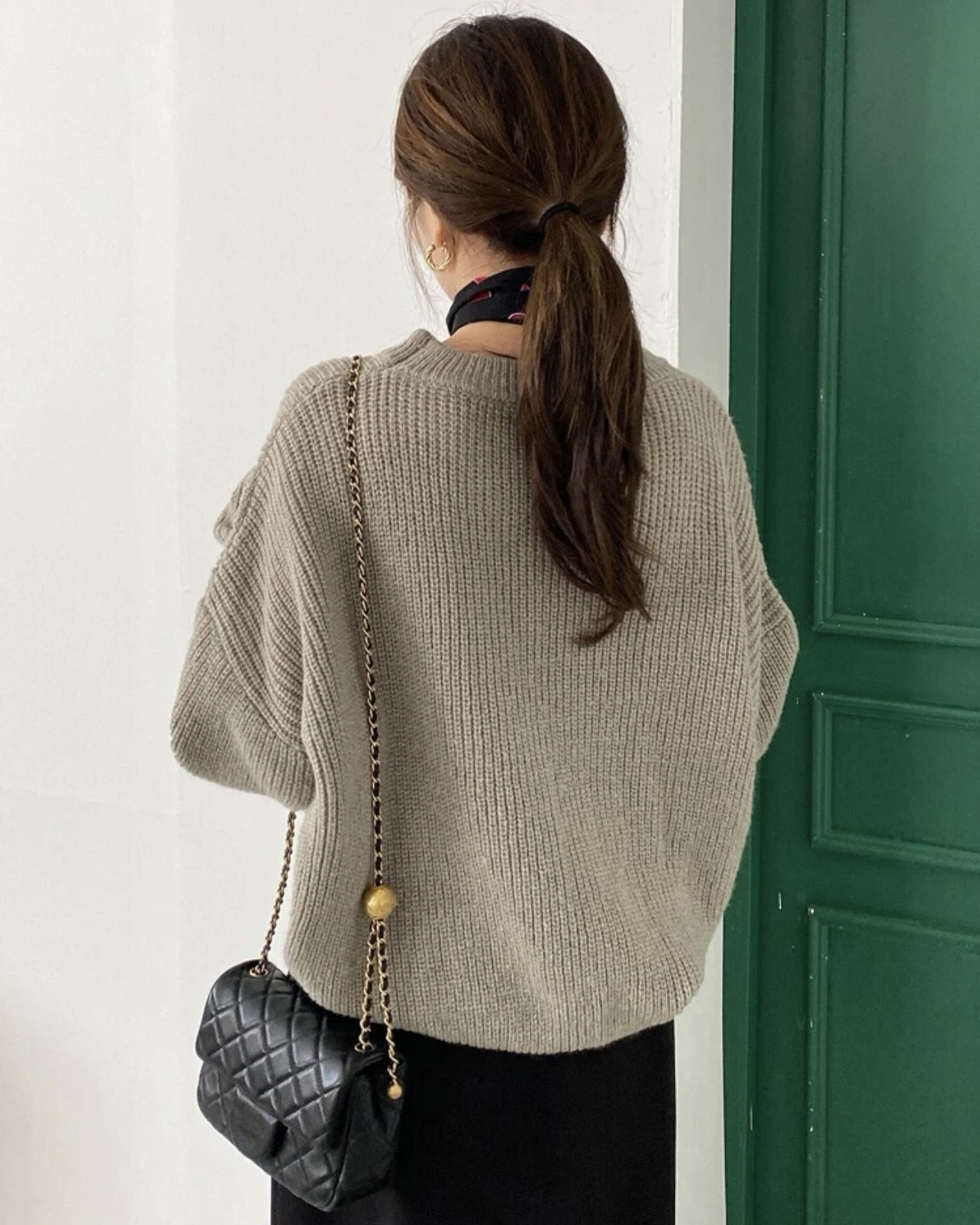 Imagem do produto BLUSA TRICOT GROSSO CINZA CLARO