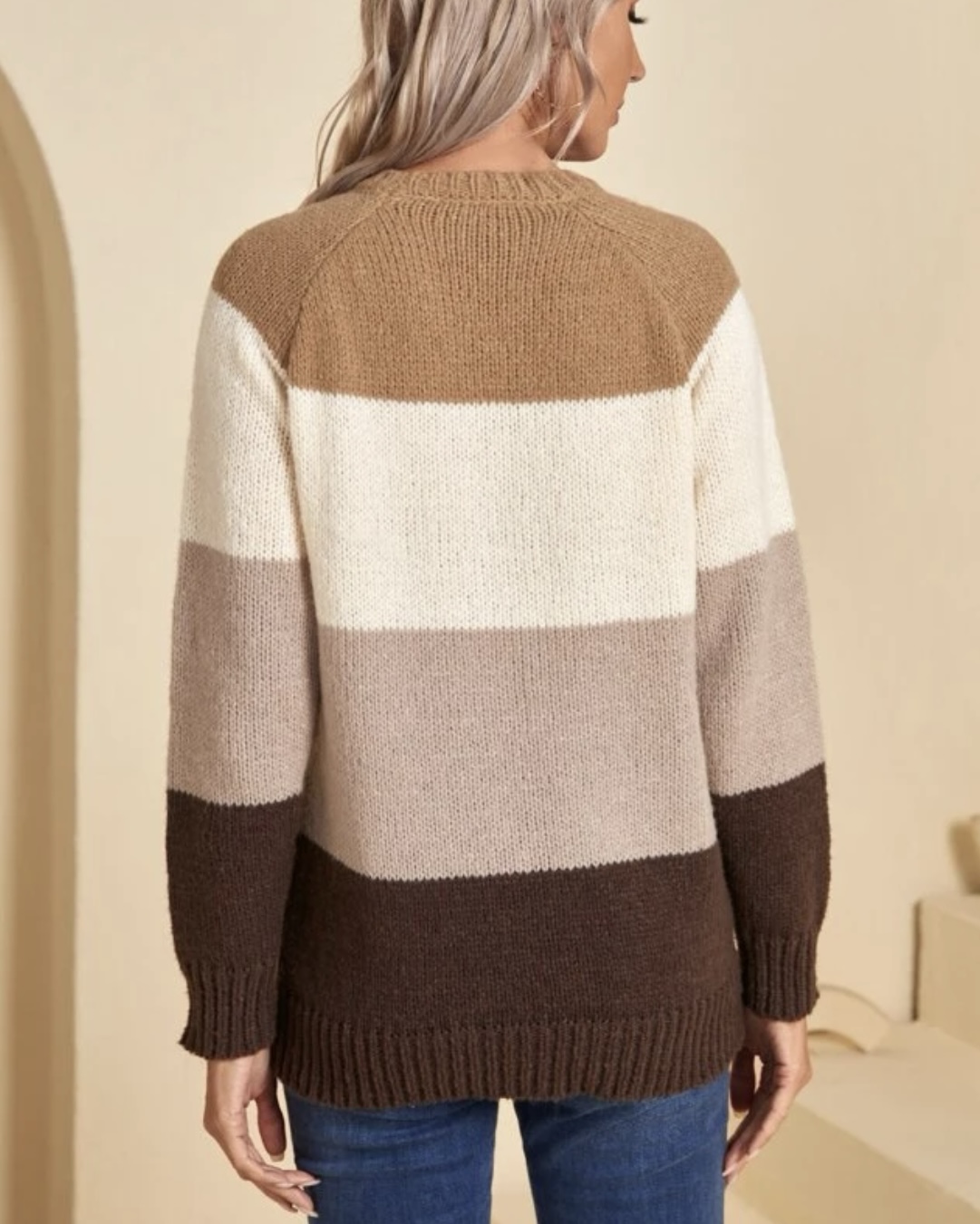 Imagem do produto BLUSA TRICOT GROSSO QUATRO CORES BEGE