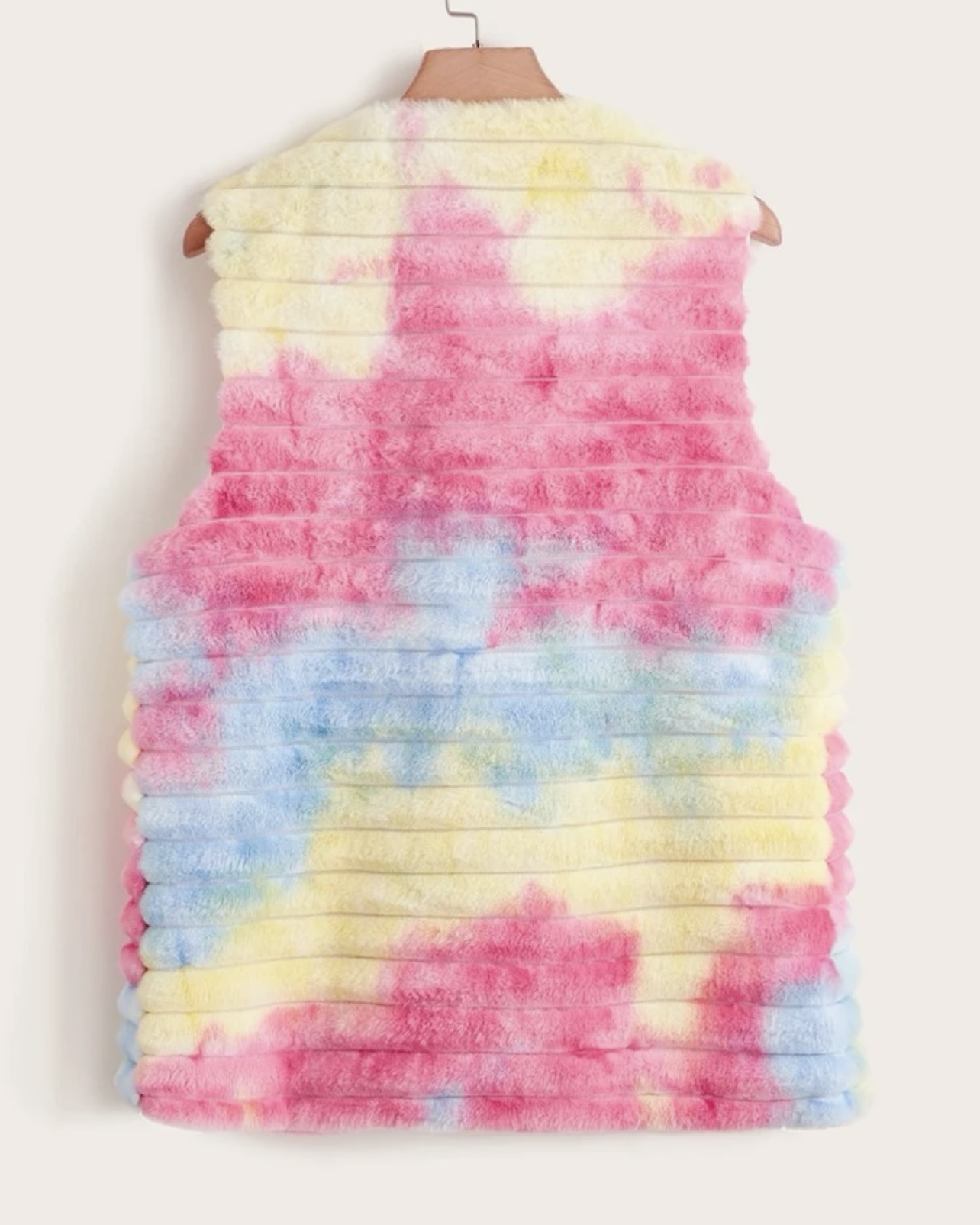 Imagem do produto COLETE DE PELOS COLORIDO TIE DYE