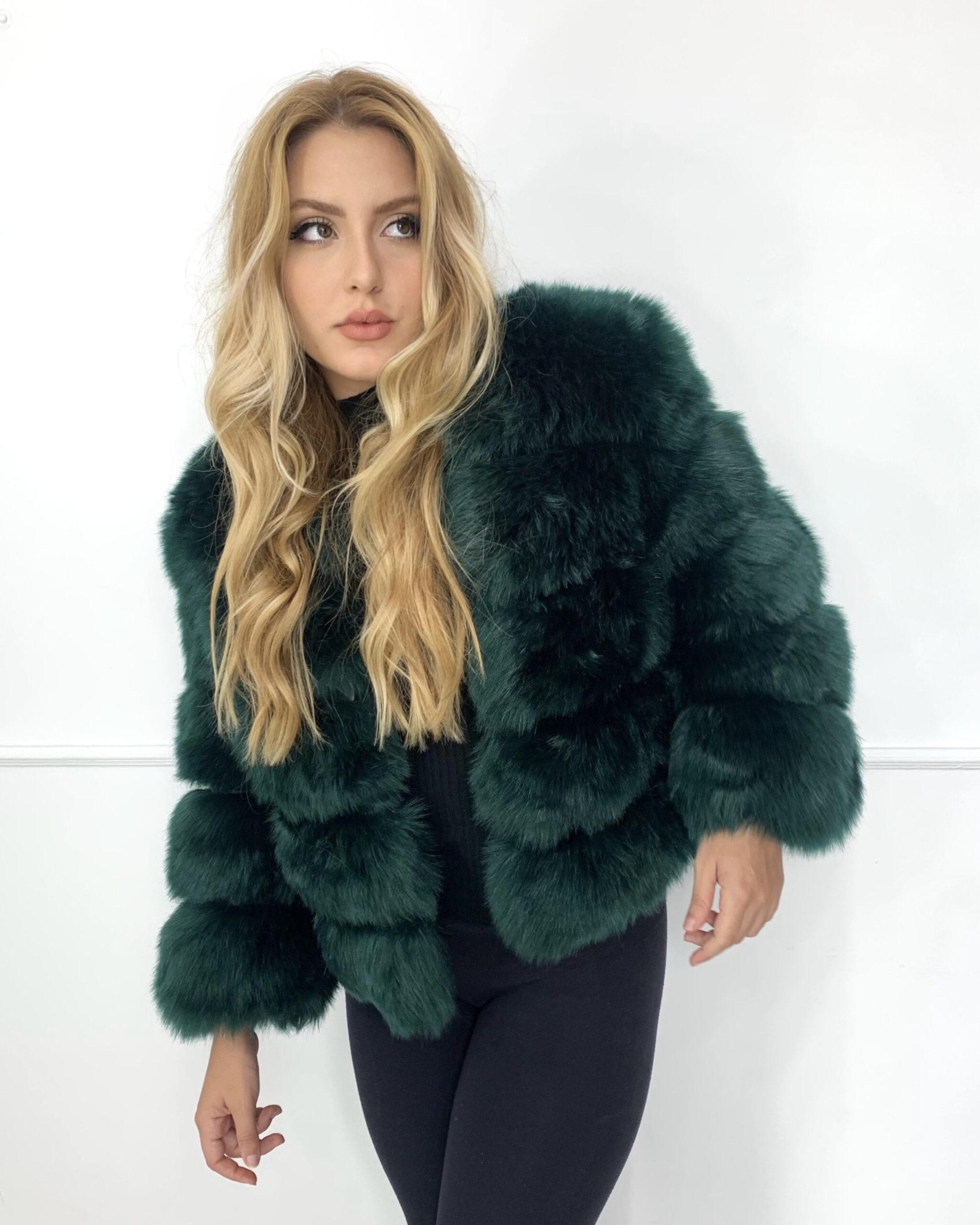 Imagem do produto CASACO PELE STRIPES VERDE MUSGO
