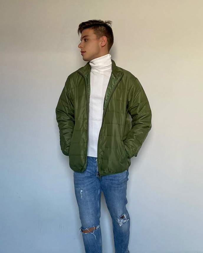 Imagem do produto CASACO VERDE OLIVA PUFFER IMPERMEÁVEL GONEW