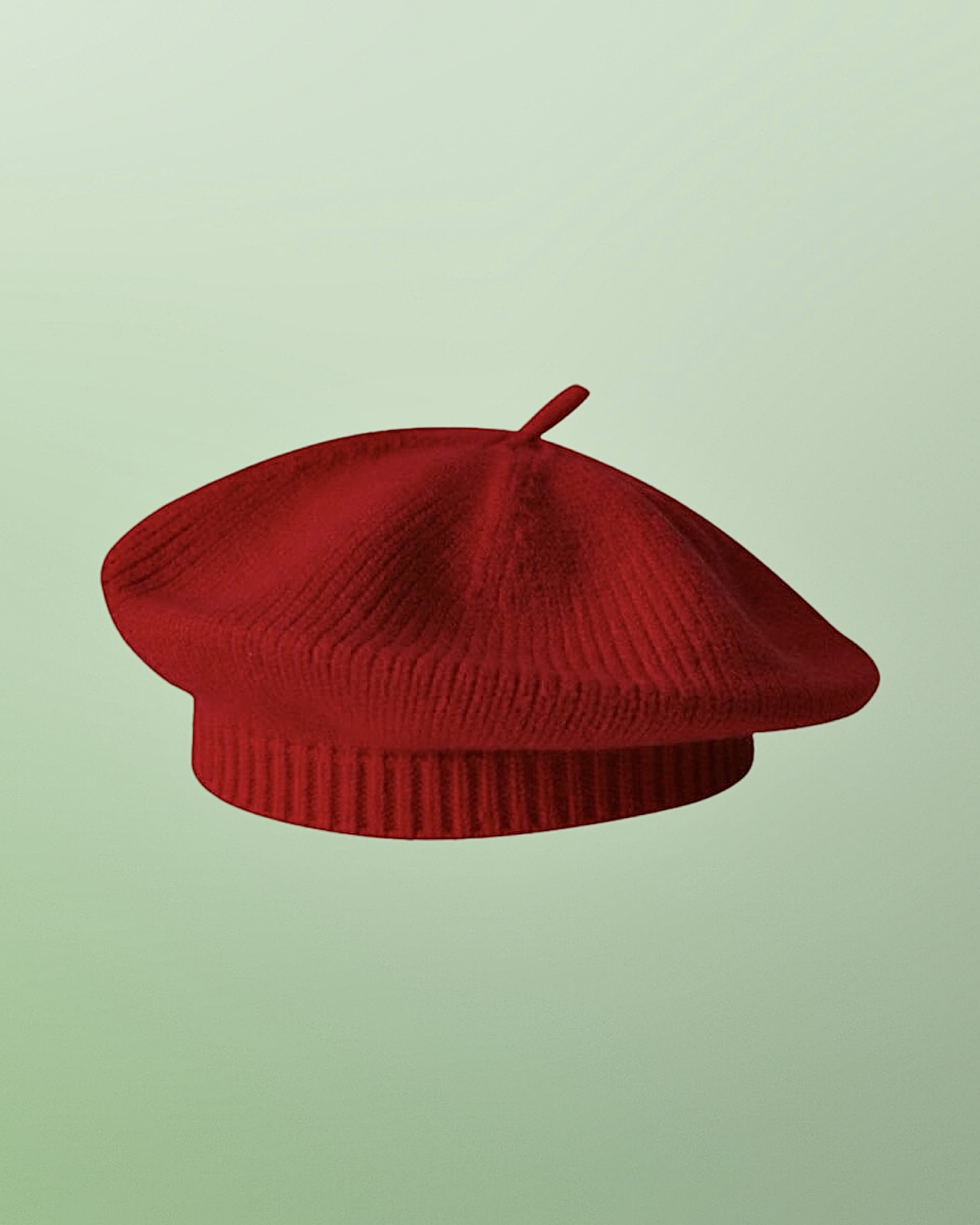 Imagem do produto BOINA FRANCESA TRICOT TRANÇADO VERMELHA