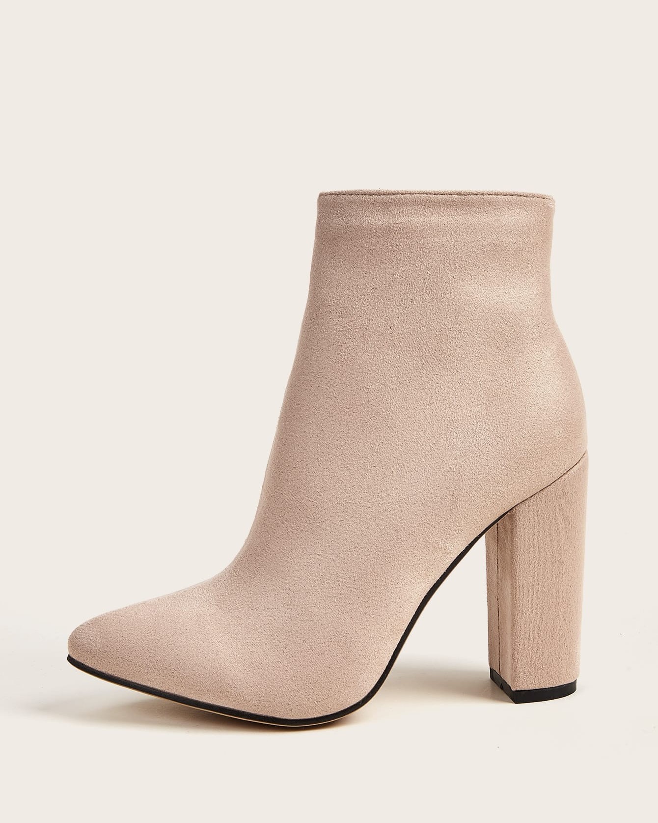 Imagem do produto BOTA CREME SALTO E CANO MÉDIO