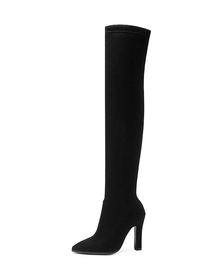 Imagem do produto BOTA PRETA SALTO GROSSO OVER THE KNEE