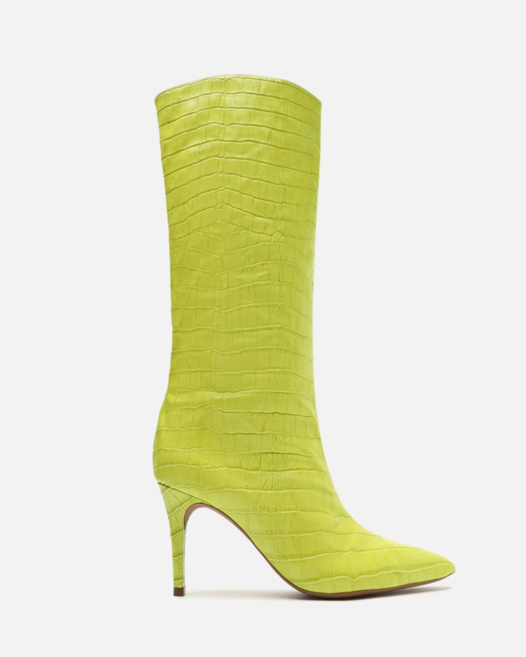 Imagem do produto BOTA CANO ALTO SALTO FINO PITON VERDE LIMA AREZZO