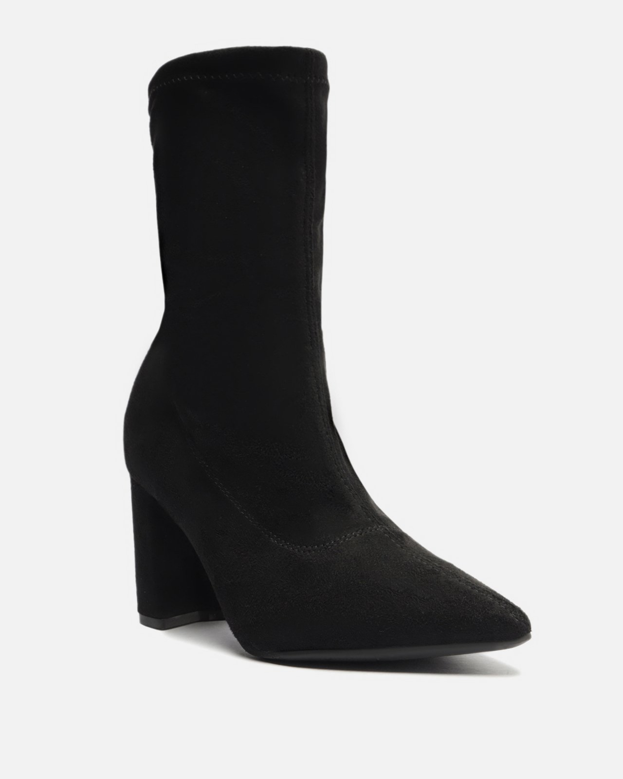 Imagem do produto BOTA PRETA SALTO E CANO MEDIO MEIA AREZZO