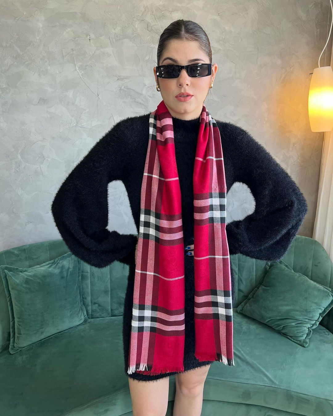 Imagem do produto ECHARPE XADREZ BURBERRY VERMELHO