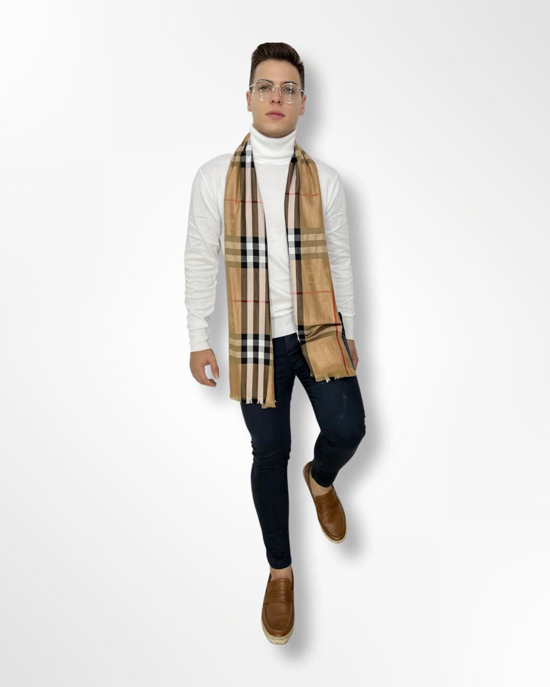 Imagem do produto ECHARPE XADREZ BURBERRY MARROM