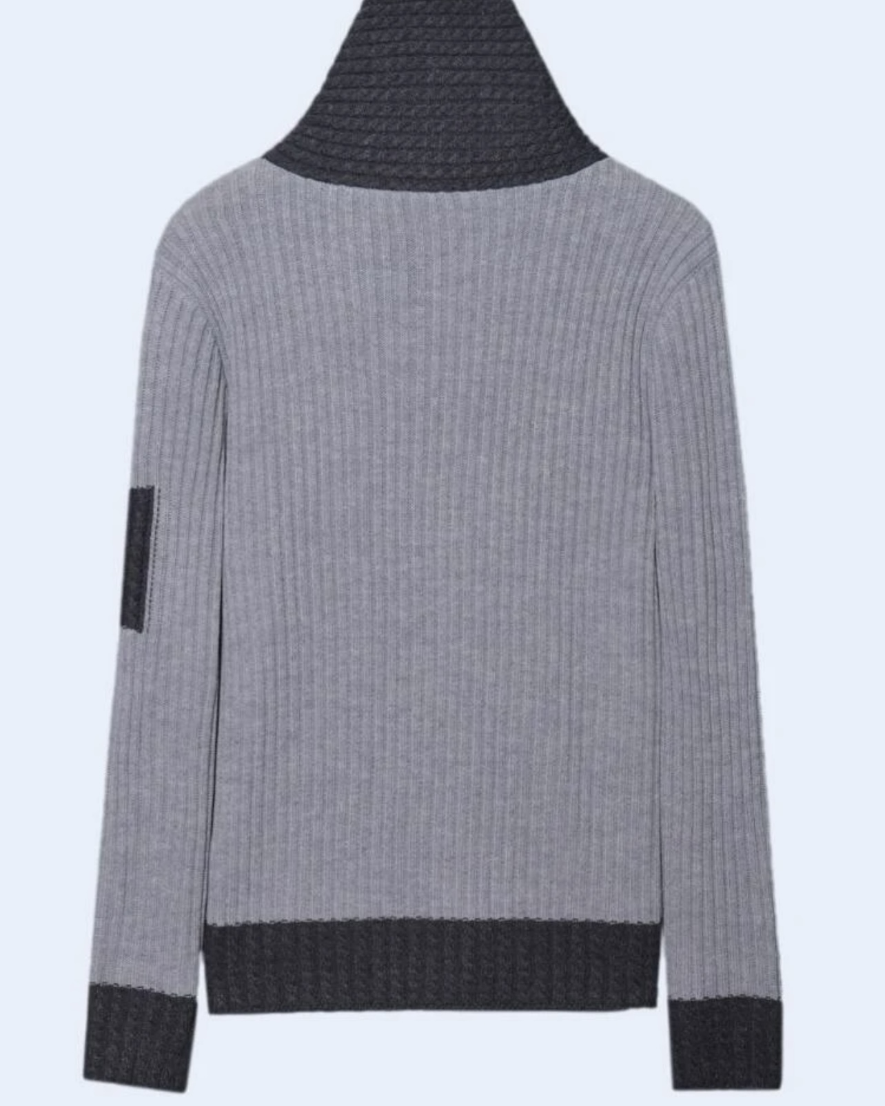 Imagem do produto BLUSA TRICOT CINZA DETALHE GOLA