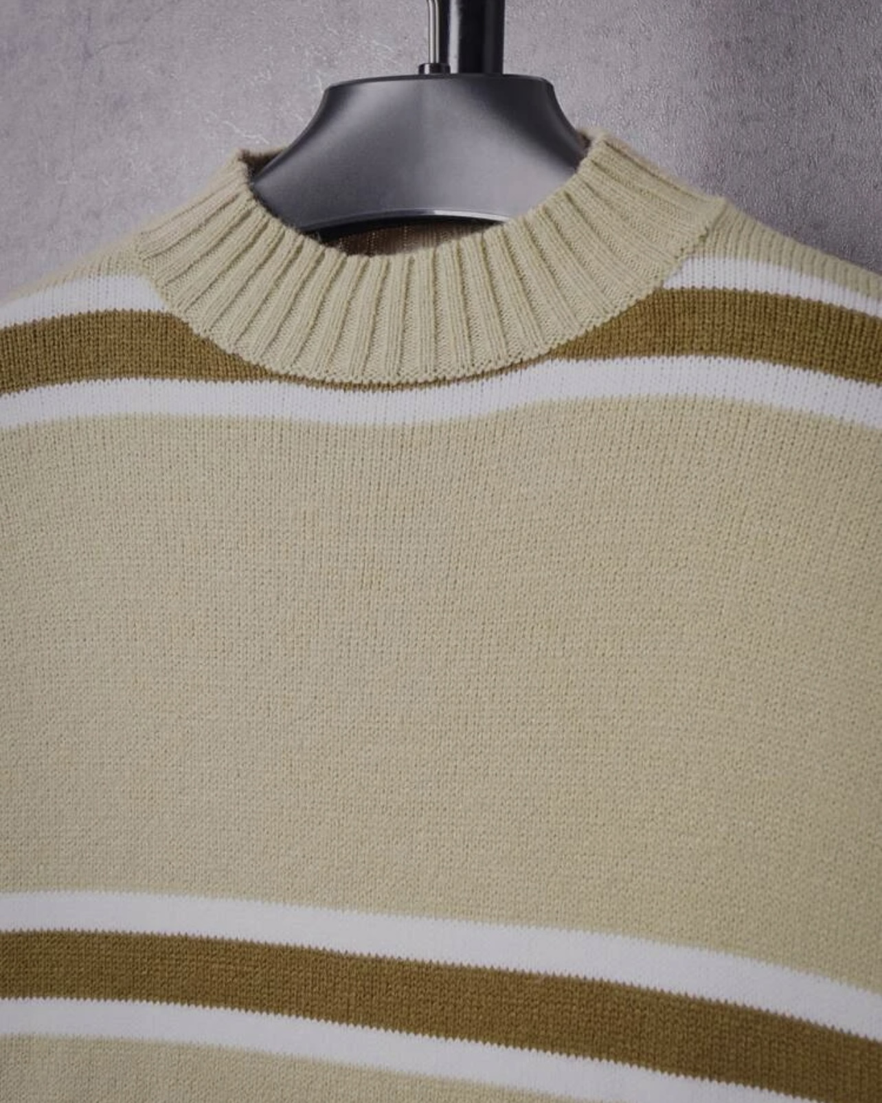 Imagem do produto BLUSA TRICOT LISTRA BEGE BRANCO CARAMELO